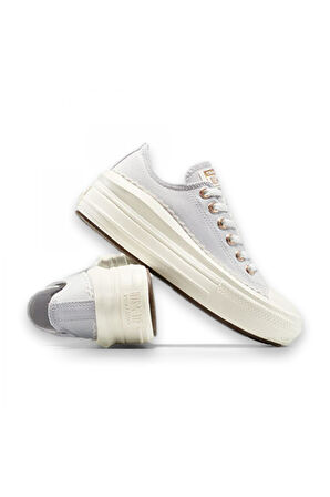 Converse A15494C Chuck Taylor All Star Move Platform Frills Sneakers Açık Gri Kadın Spor A