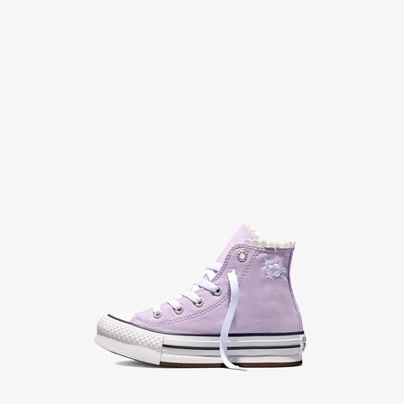 Chuck Taylor All Star EVA Lift Çocuk Çiçek Desenli Lila Sneaker