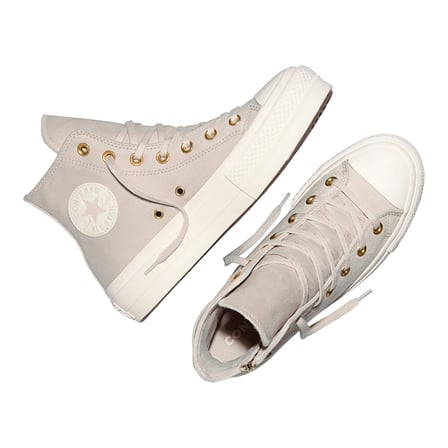 A18386C-K Converse Chuck Taylor All Star Lıft Sıde Zıp Kadın Spor Ayakkabı Krem