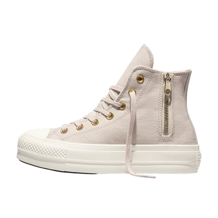 A18386C-K Converse Chuck Taylor All Star Lıft Sıde Zıp Kadın Spor Ayakkabı Krem