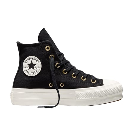 A18387C-K Converse Chuck Taylor All Star Lıft Sıde Zıp Kadın Spor Ayakkabı Siyah