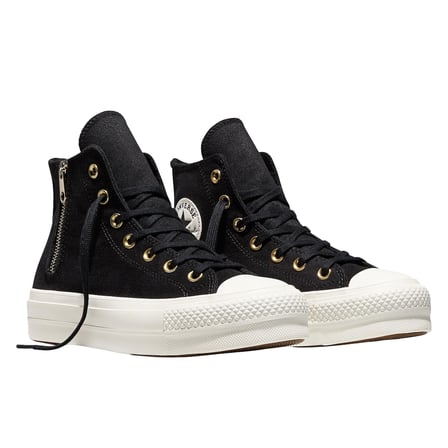 A18387C-K Converse Chuck Taylor All Star Lıft Sıde Zıp Kadın Spor Ayakkabı Siyah