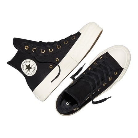 A18387C-K Converse Chuck Taylor All Star Lıft Sıde Zıp Kadın Spor Ayakkabı Siyah
