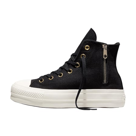A18387C-K Converse Chuck Taylor All Star Lıft Sıde Zıp Kadın Spor Ayakkabı Siyah