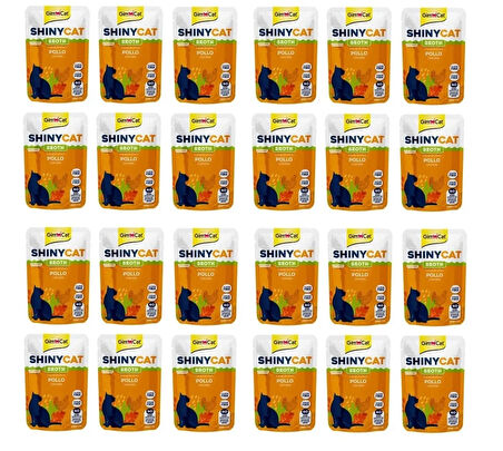 Gimcat Shinycat Pouch Tavuklu Kedi Yaş Mama 70 Gr. X 24 Adet
