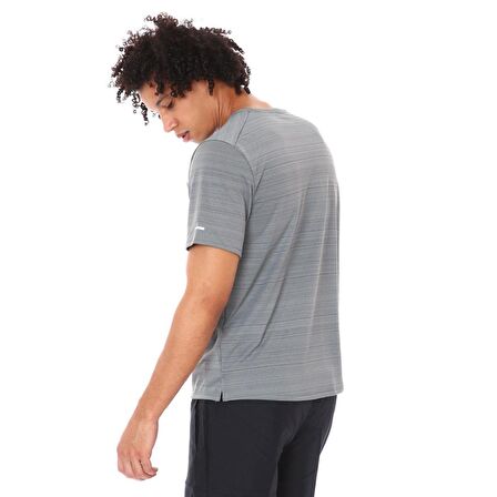 Nike M Nk Df Mıler Top Ss Erkek Gri T-shirt - CU59
