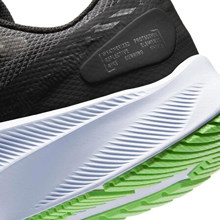 Nike Quest 3 Shield Walk Run Shoes Water Rpll. Reflektörlü Yürüyüş Koşu Ayakkabısı Siyah Yeşil