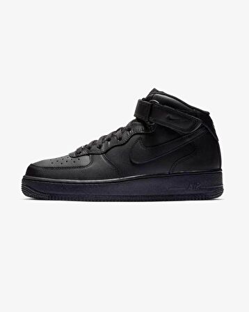 Nike Air Force 1 Mid Erkek Siyah Günlük Ayakkabı