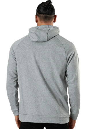Nike Dri-Fit Pullover Training Hoodie Erkek Gri Spor Sweatshrit