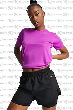 Nike Dri-Fit Tempo Luxe Taytlı Siyah Kadın Koşu & Antreman Spor Şortu