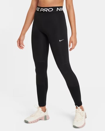 Nike Pro Dri-FIT DA1028-010 Büyük Kız Çocuk Taytı - Siyah