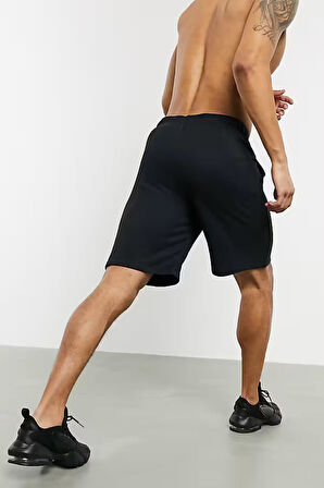 Nike Dri Fit Fleece Training Erkek Siyah Spor Şort