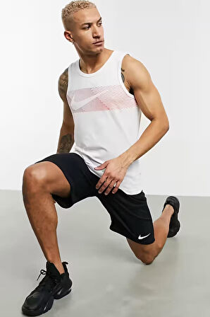 Nike Dri Fit Fleece Training Erkek Siyah Spor Şort