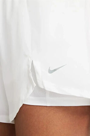 Nike Dri-Fit Flex Essantial 2-in-1 Taytlı Training Beyaz Kadın Spor Şort 