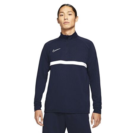 Nike M Nk Df Acd21 Dril Top Erkek Mavi Futbol Uzun Kollu Tişört CW6110-451