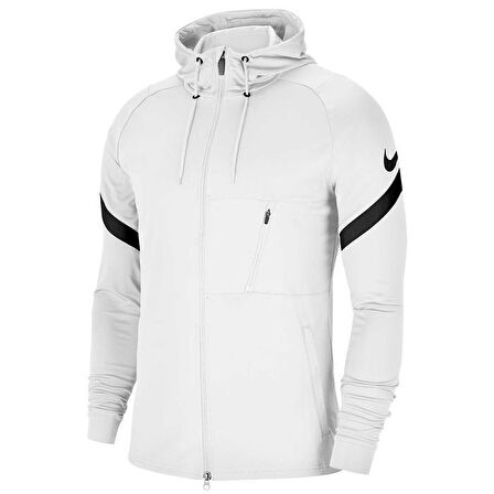 Nike M Nk Df Strke21 Fz Hd Jkt Erkek Beyaz Futbol Ceket CW5865-100