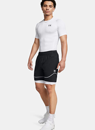 Beyaz Erkek Yuvarlak Yaka Compression Fit T-Shirt 1361518-100 UA HG Armour Comp SS