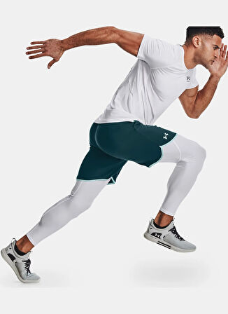 Under Armour 1361586-100-UA HG Armour Leggings Beyaz Düz Erkek Tayt