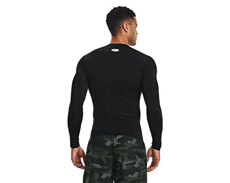 Under Armour Ua Hg Armour Comp Ls Erkek Antrenman Tişörtü 1361524-001 Siyah