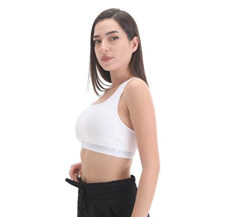 A1361034-100-100 Under Armour Ua Crossback Mid Bra Kadın Büstiyer Beyaz