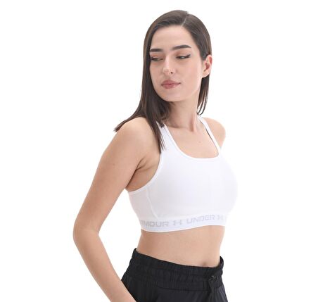 A1361034-100-100 Under Armour Ua Crossback Mid Bra Kadın Büstiyer Beyaz