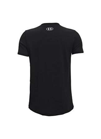 Under Armour Siyah Erkek Çocuk O Yaka Kısa Kollu Bol Kesim T-Shirt UA Sportstyle Logo SS