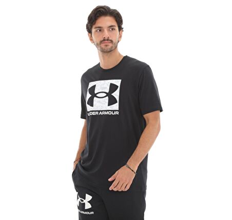 A1361673-001-001 Under Armour Ua Abc Camo Boxed Logo Ss Erkek T-Shirt Siyah
