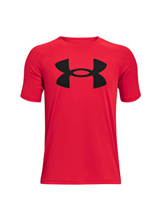 Under Armour Kırmızı Erkek Çocuk O Yaka Kısa Kollu Bol Kesim T-Shirt UA Tech Big Logo SS