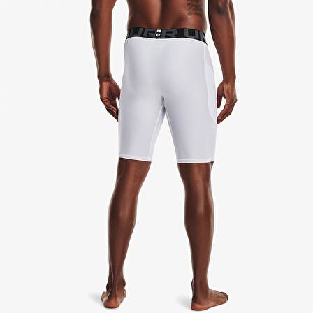 Under Armour HeatGear Pocket Long Erkek Beyaz Şort