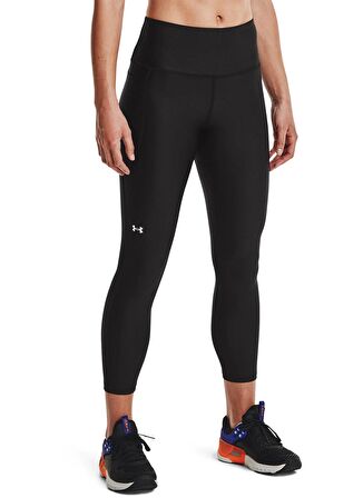 Under Armour Siyah - Beyaz Kadın Tayt 1365335-HG Armour HiRise 7/8 NS