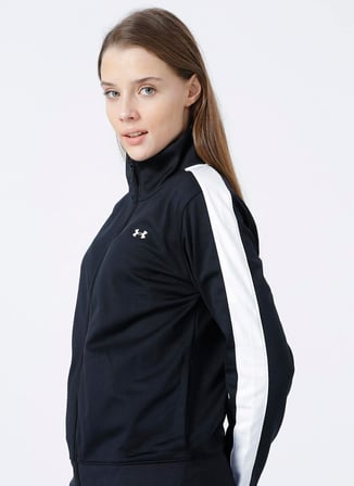 Under Armour Siyah - Beyaz Kadın Eşofman Takımı 1365147-Tricot Tracksuit