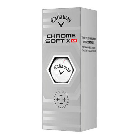 Callaway Bl Cg Chrome Soft X LS - Üçlü Golf Topu Beyaz Renk