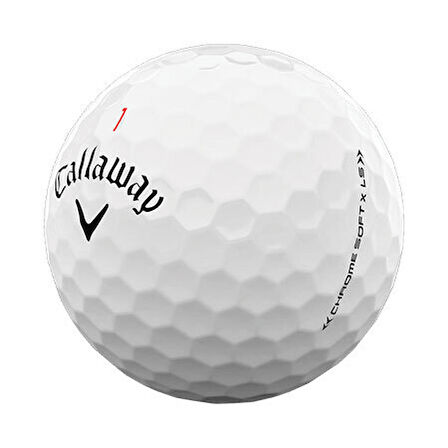 Callaway Bl Cg Chrome Soft X LS - Üçlü Golf Topu Beyaz Renk