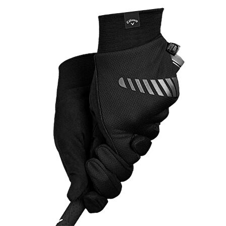 Callaway Mens Left Hand Thermal Grıp 2Pk Gloves - Erkek Golf Eldiveni Siyah Sol 