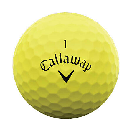 Callaway Bl Cg Supersoft Yellow - Üçlü Golf Topu Yeşil Renk