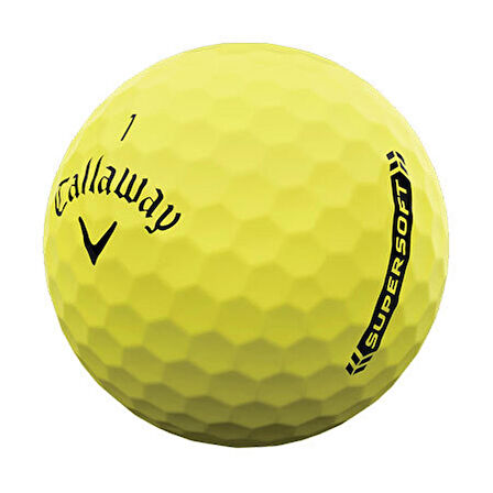 Callaway Bl Cg Supersoft Yellow - Üçlü Golf Topu Yeşil Renk