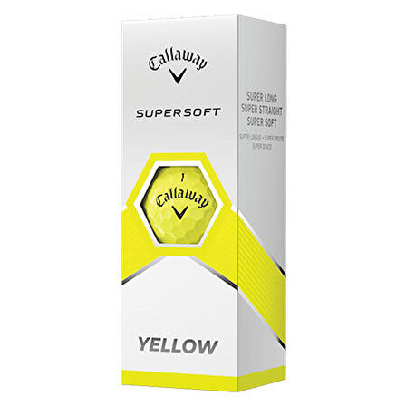 Callaway Bl Cg Supersoft Yellow - Üçlü Golf Topu Yeşil Renk