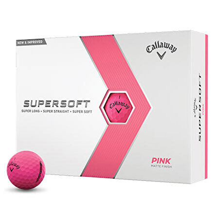 Callaway Bl Cg Supersoft Pink - Üçlü Golf Topu Pembe Renk 