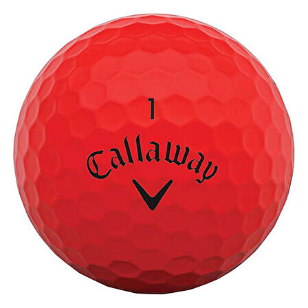 Callaway Bl Cg Supersoft Red - Üçlü Golf Topu Kırmızı Renk