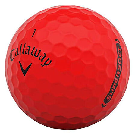 Callaway Bl Cg Supersoft Red - Üçlü Golf Topu Kırmızı Renk