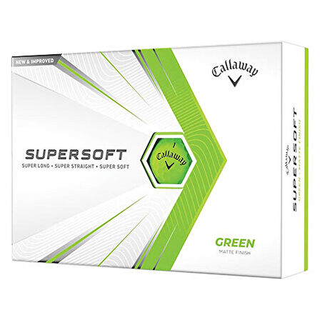 Callaway Bl Cg Supersoft Green - Üçlü Golf Topu Beyaz Renk