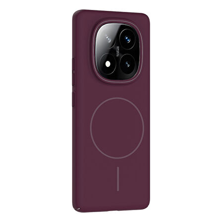 Gpack Xiaomi Redmi Note 14 Pro 4G uyumlu Kılıf M-Safe Şarj Özellikli Ruby Kapak