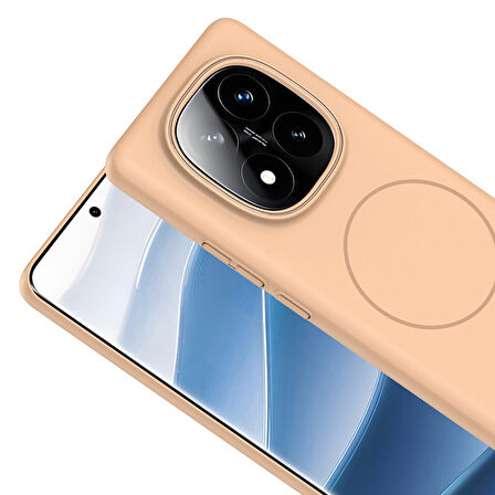 Gpack Xiaomi Redmi Note 14 Pro 4G uyumlu Kılıf M-Safe Şarj Özellikli Ruby Kapak