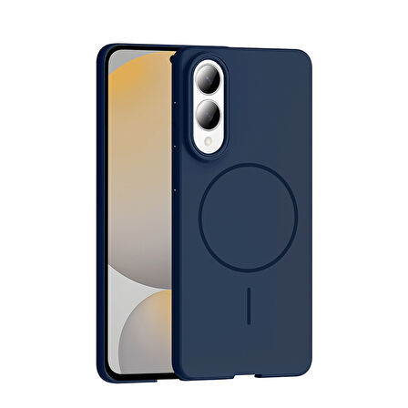 Gpack Samsung Galaxy S25 Edge uyumlu Kılıf M-Safe Şarj Özellikli Ruby Kapak