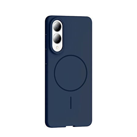 Gpack Samsung Galaxy S25 Edge uyumlu Kılıf M-Safe Şarj Özellikli Ruby Kapak