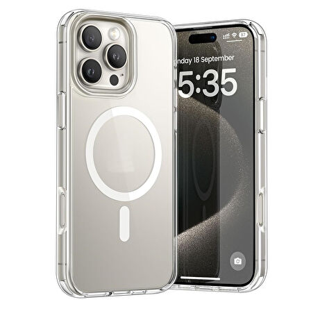 Gpack iPhone 16 Pro Max uyumlu Kılıf M-Safe Kablosuz Şarj Özellikli MPL Sert Mika