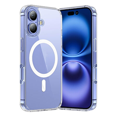 Gpack iPhone 16 Plus uyumlu Kılıf M-Safe Kablosuz Şarj Özellikli MPL Sert Mika