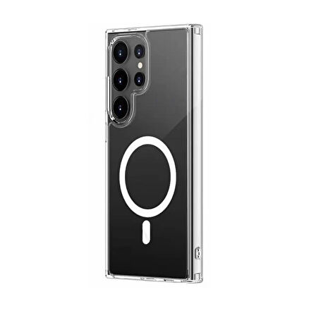 Gpack Samsung Galaxy S22 Ultra uyumlu Kılıf M-Safe Kablosuz Şarj Özellikli MPL Sert Mika