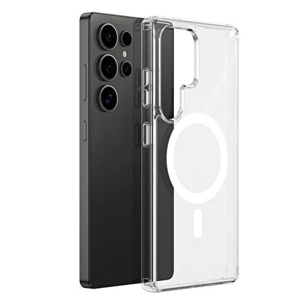 Gpack Samsung Galaxy S22 Ultra uyumlu Kılıf M-Safe Kablosuz Şarj Özellikli MPL Sert Mika