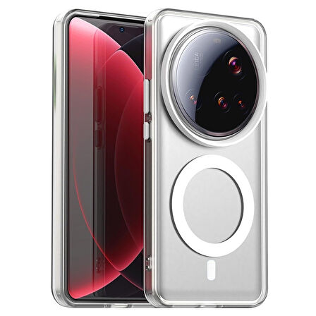 Gpack Xiaomi 15 Ultra uyumlu Kılıf M-Safe Kablosuz Şarj Özellikli MPL Sert Mika